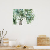 Poster Verts mixtes I Palmiers tropicaux (Cuisine)