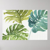 Poster Verts mixtes | Palmes tropicales (Devant)