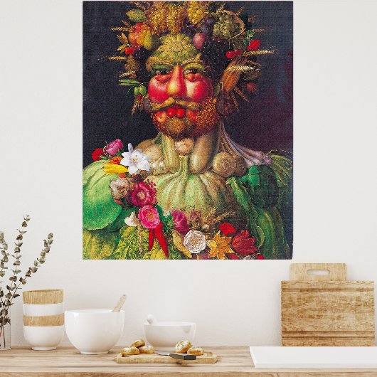 Poster Vertumnus - Giuseppe Arcimboldo (Cuisine)
