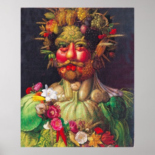 Poster Vertumnus - Giuseppe Arcimboldo (Devant)