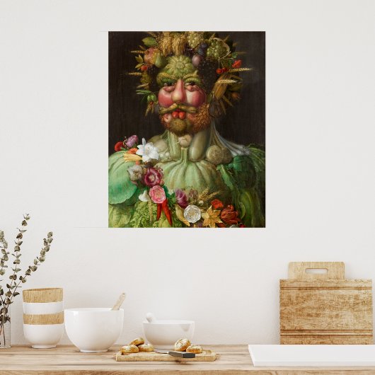 Poster Vertumnus | Giuseppe Arcimboldo | (Cuisine)