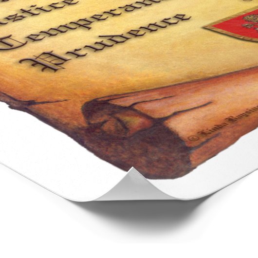 Poster Vertus serrées (Coin)