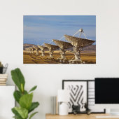 Poster Very Large Array aka Astronomie Radio Nationale (Bureau à domicile)