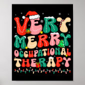 Poster Very Merry Occupational Therapy Groovy Ot Squad Ch (Devant)