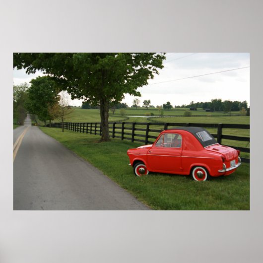 Poster Vespa 400 (Devant)