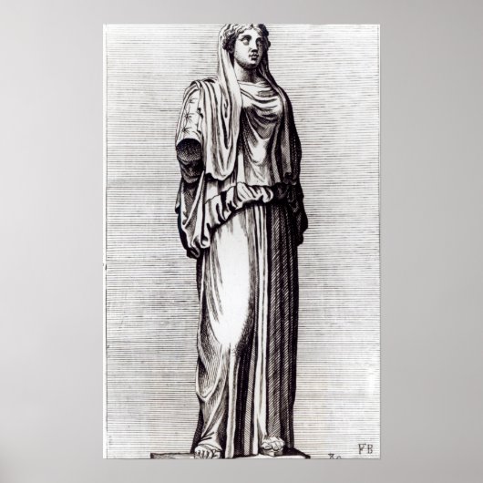 Poster Vestal Virgin, c.1653 (Devant)