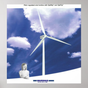 Poster VESTAS V-80 wind turbine