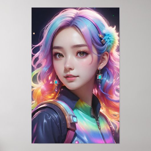 Poster Veste arc-en-ciel (Devant)
