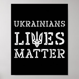 Poster Veste ukrainienne problème de vies Trident Ukraine