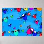 Poster Vestiges d'oiseaux (Devant)