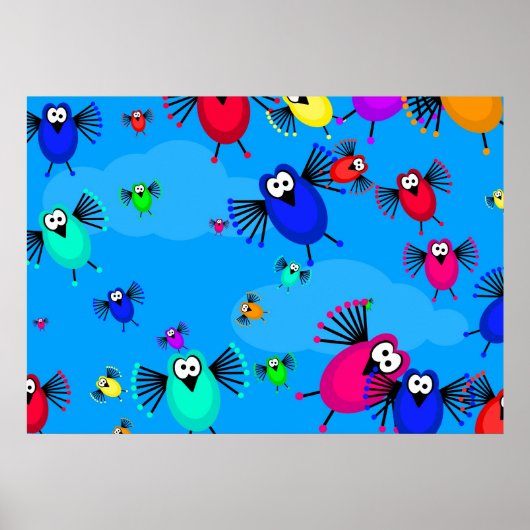 Poster Vestiges d'oiseaux (Devant)