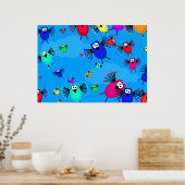 Poster Vestiges d'oiseaux (Cuisine)