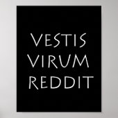 Poster Vestis virum reddit (Devant)