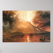 Poster Vesuvius Erupting Canvas Print (Devant)