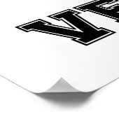 Poster Vet 2e ACR - Style de collège (Coin)