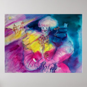 POSTER VÊTEMENT AVEC OWL ET VIOLIN