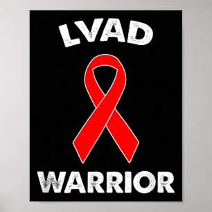 Poster Vêtement de jour de ruban rouge Lvad Warriortee