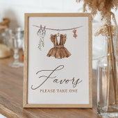 Poster Vêtements bébé bohème Fille Signes de Faveurs pour