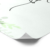 Poster Vêtements bébé Boho Eucalyptus Baby shower Bienven (Coin)