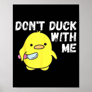 Poster Vêtements Canard en Caoutchouc Ne Pas Canarder