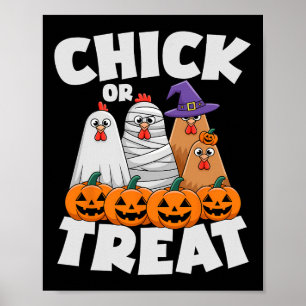 Poster Vêtements Chick Or Treat Halloween Drôle Tapis de