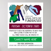 Poster Vêtements Conception, Jour de Robe Décontractée co (Devant)