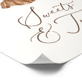 Poster Vêtements de bébé Fille Baby Shower Friandises et  (Coin)