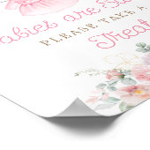 Poster Vêtements de bébé roses Les bébés sont doux Pannea (Coin)