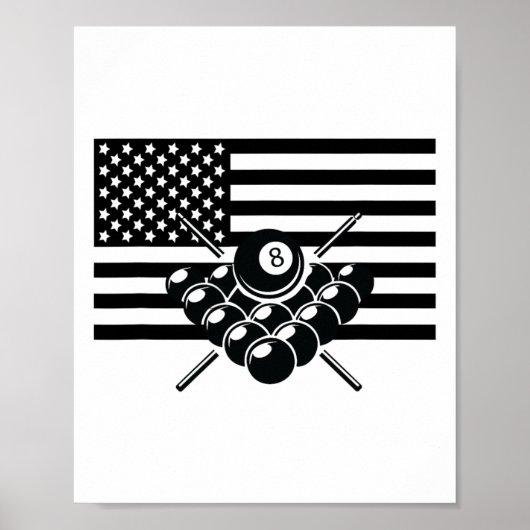 Poster Vêtements de billard américain - Billiards (Devant)