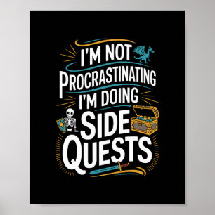 Poster Vêtements de joueur de Rpg pour amateurs de quête
