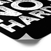 Poster Vêtements de motivation Travaillez plus intelligem (Coin)