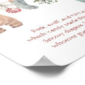 Poster Vêtements de Noël Devinez le doux désordre (Coin)