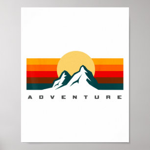 Poster Vêtements de randonnée - Camping en plein air Rand