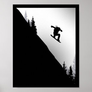 Poster Vêtements de snowboard - Snowboard Snowboarder Sno