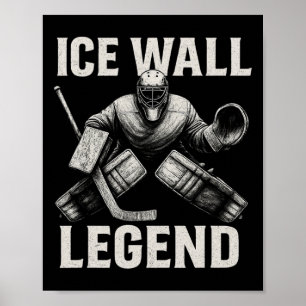 Poster Vêtements de sport de gardien de hockey – Ice Wall