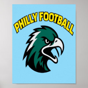 Poster Vêtements de sport de l'aigle mascotte de football
