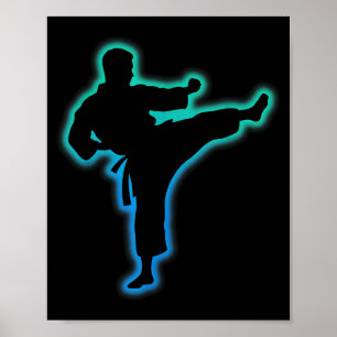 Poster Vêtements de Taekwondo Chemise d'arts martiaux Enf