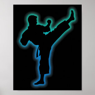 Poster Vêtements de Taekwondo Chemise d'arts martiaux Enf