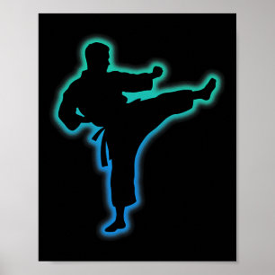 Poster Vêtements de Taekwondo Chemise d'arts martiaux Enf