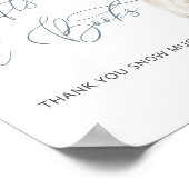 Poster Vêtements d'hiver Baby shower livre cadeau (Coin)