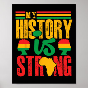 Poster Vêtements du Mois de l'Histoire des Noirs Mon Hist