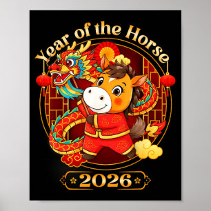 Poster Vêtements du Nouvel An chinois 2026 Garçons Filles
