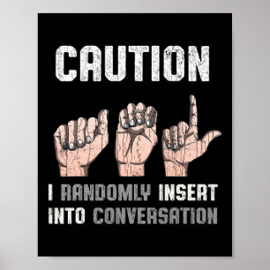 Poster Vêtements en langue des signes Sensibilisation aux