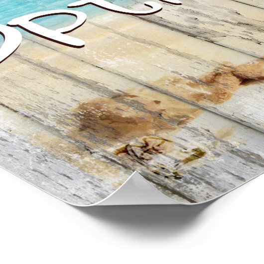 Poster Vêtements En option Plaques d'art de la plage côti (Coin)