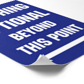 Poster Vêtements facultatifs (Coin)