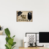 Poster Vêtements fins pour hommes (Bureau à domicile)