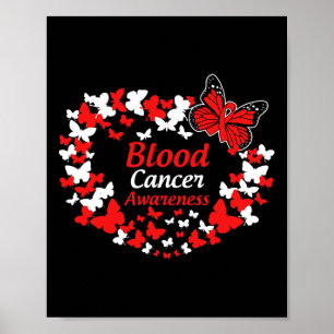 Poster Vêtements Papillon de Sensibilisation au Cancer du