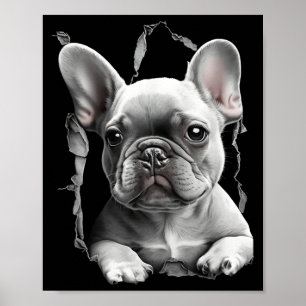 Poster Vêtements pour enfants Bouledogue Français Papa Ma