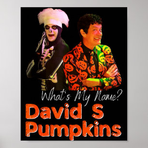 Poster Vêtements pour hommes David S Pumpkins squelette d