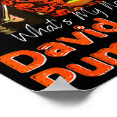 Poster Vêtements pour hommes David S Pumpkins squelette d (Coin)